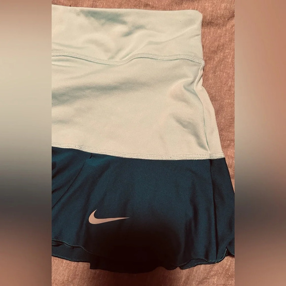 Nike Dri-FIT Tennis Golf Skort Skirt Glacier Ice Green Blue Medium - Picture 4 of 7